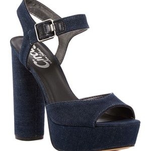 Circus by Sam Edelman Blue Platform Heels